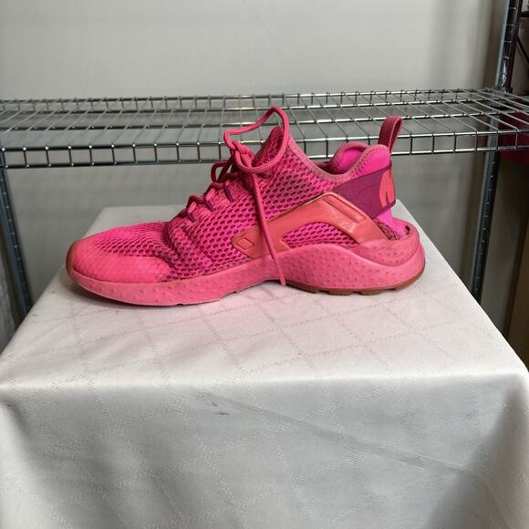 Nike Air Women's‎ Pink Huarache Run Ultra Breathe Shoes Size 8.5 Lightweight - Picture 2 of 7